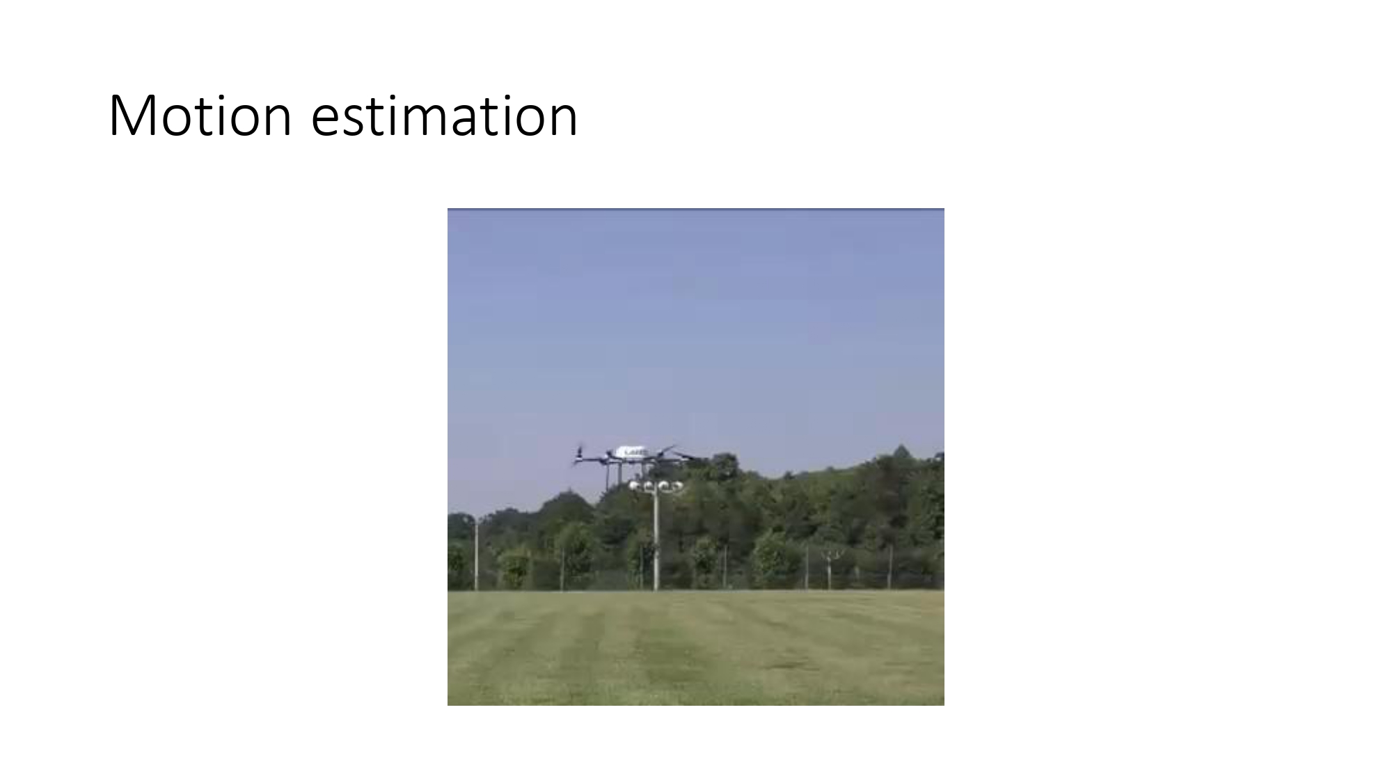 Motion Estimation Drone Example